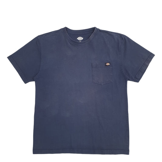 Mens Navy Dickies Pocket Short Sleeve T Shirt