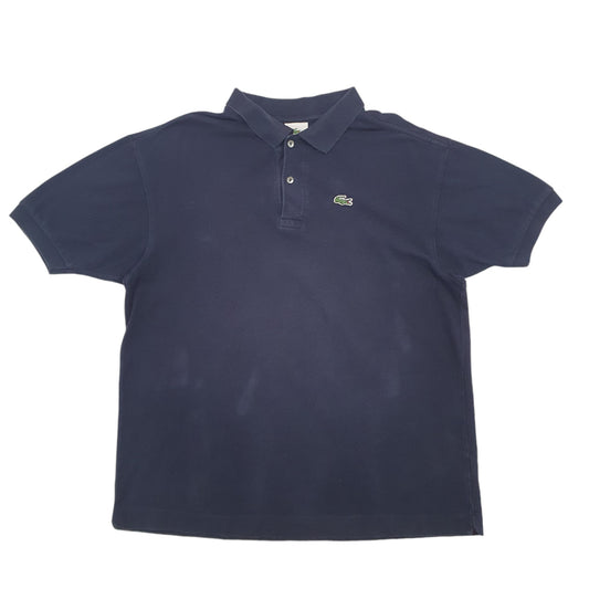 Mens Navy Lacoste Short Sleeve Polo Shirt
