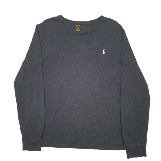 Mens Grey Polo Ralph Lauren Long Sleeve T Shirt