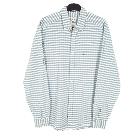 Mens White Lacoste Modern Long Sleeve Shirt