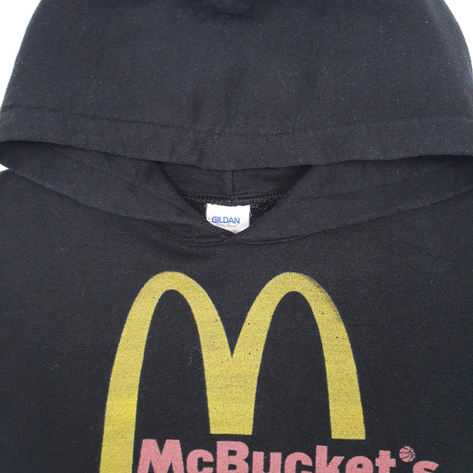 Mens Black Gildan Mcdonalds Hoodie Jumper