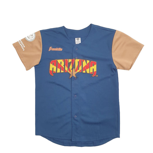 Mens Blue D Backs Baseball Jersey Arizona Spellout Short Sleeve T Shirt