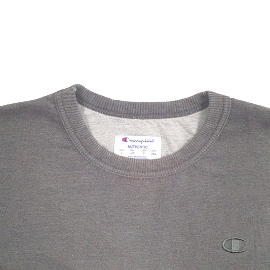 Mens Grey Champion Crewneck Jumper