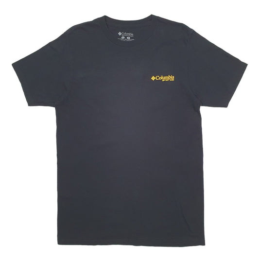 Mens Black Columbia Sportswear PFG Fishing Short Sleeve T Shirt