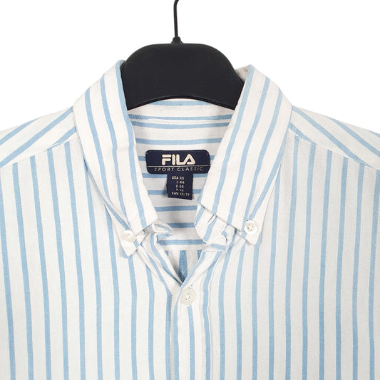 Mens White Fila Sport Classic Short Sleeve Shirt