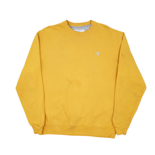 Mens Yellow Champion Crewneck Jumper
