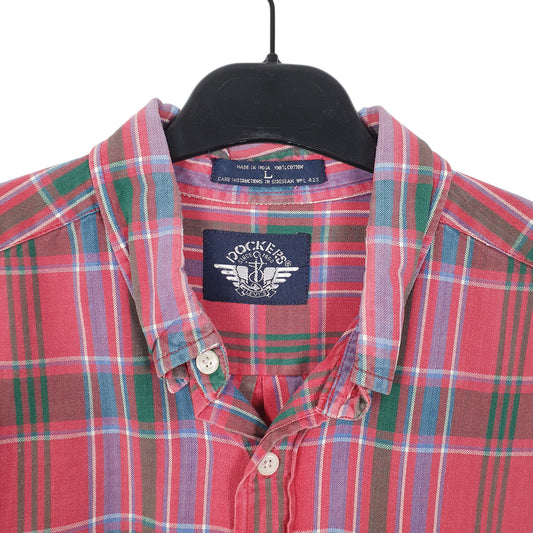 Mens Red Dockers Vintage Levis Long Sleeve Shirt