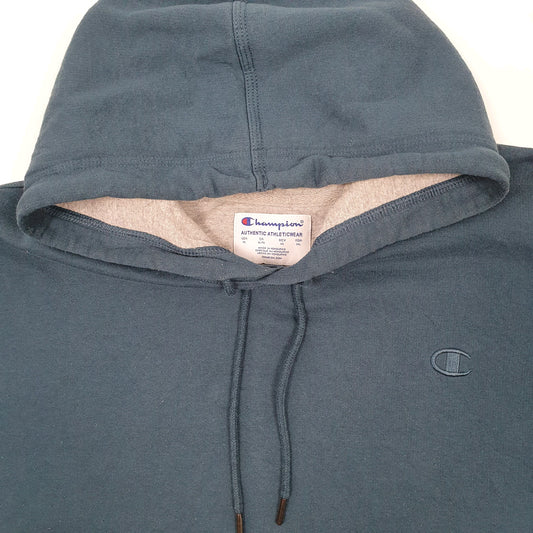 Mens Blue Champion Hoodie Jumper