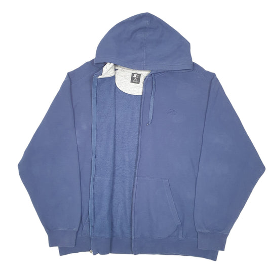 Mens Navy Starter Full Zip Jumper