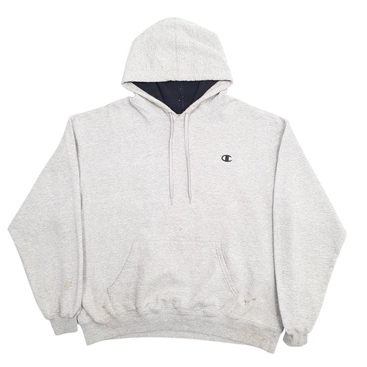 Mens Grey Champion Hoodie Jumper