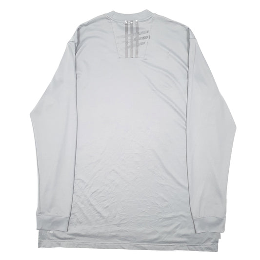 Mens Grey Adidas Golf Active Climalite Long Sleeve T Shirt