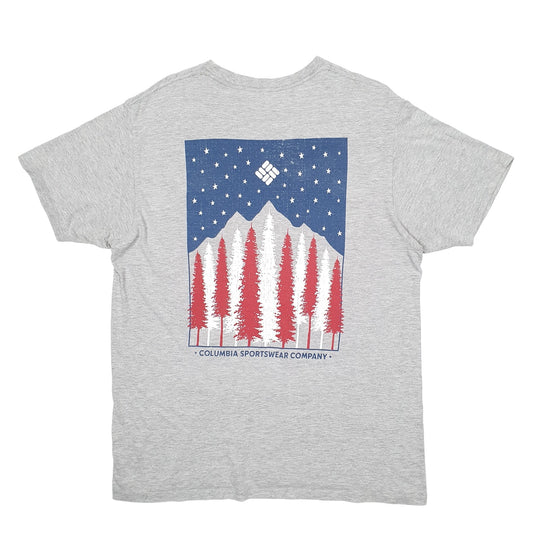 Mens Grey Columbia Sportswear Short Sleeve T Shirt