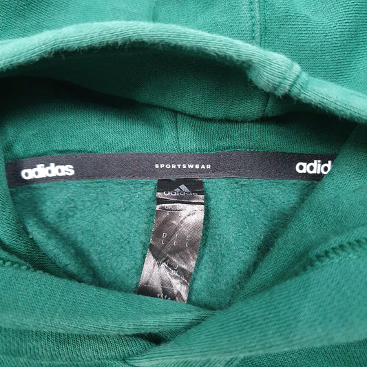 Mens Green Adidas Hoodie Jumper
