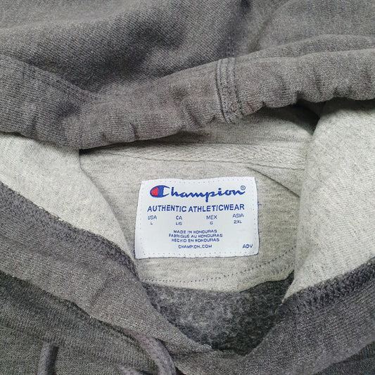 Mens Grey Champion Hoodie Jumper