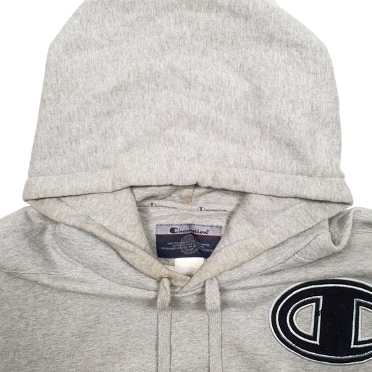 Mens Grey Champion Hoodie Jumper