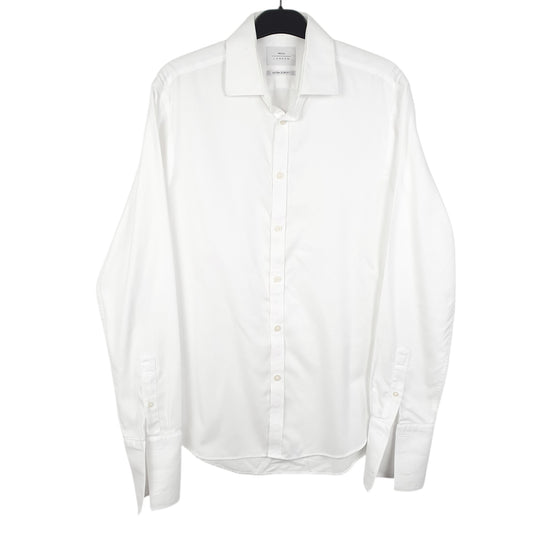 Mens White Moss Extra London Long Sleeve Shirt