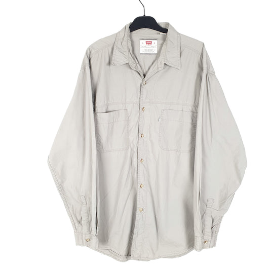 Mens Grey Levis Casual Vintage Long Sleeve Shirt