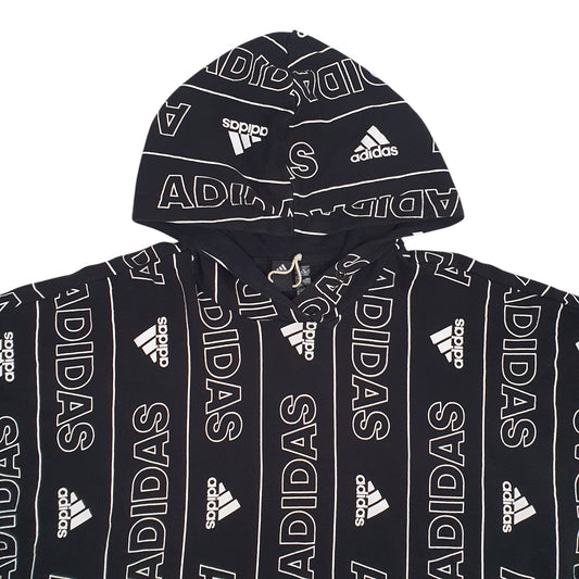 Womens Black Adidas Hoodie Jumper