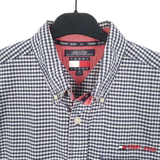 Mens White Tommy Hilfiger d Jeans Short Sleeve Shirt