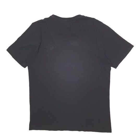 Mens Black Puma Spellout Short Sleeve T Shirt