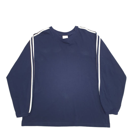 Mens Navy Adidas Crewneck Jumper