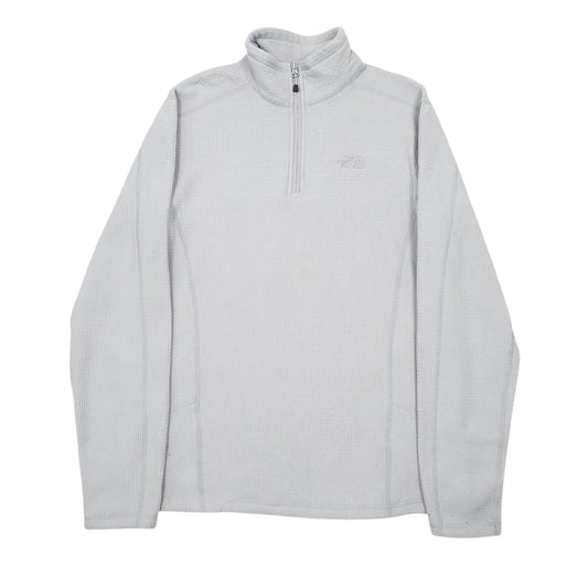 Mens Grey The North Face Quarter Zip Jumper