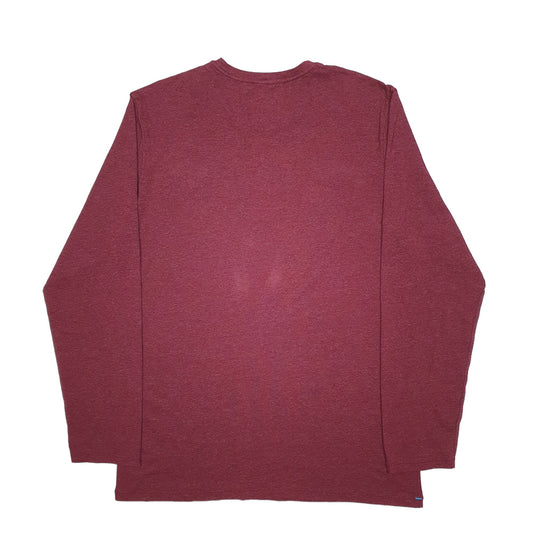 Mens Burgundy Columbia Sportswear Long Sleeve T Shirt
