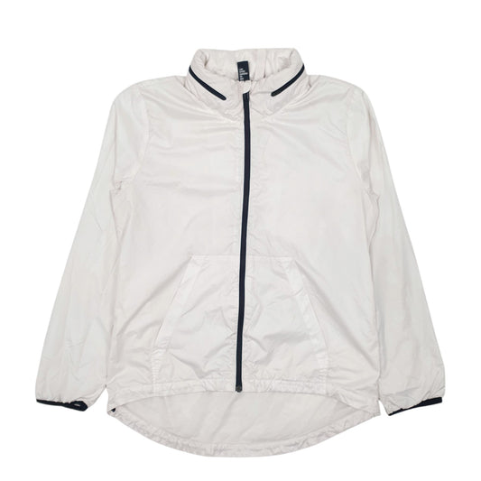 Womens White Adidas Quarter Zip Coat
