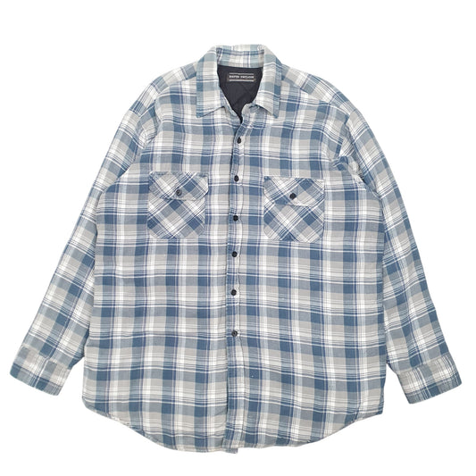 Mens Grey David Taylor Overshirt Shacket Lined Coat