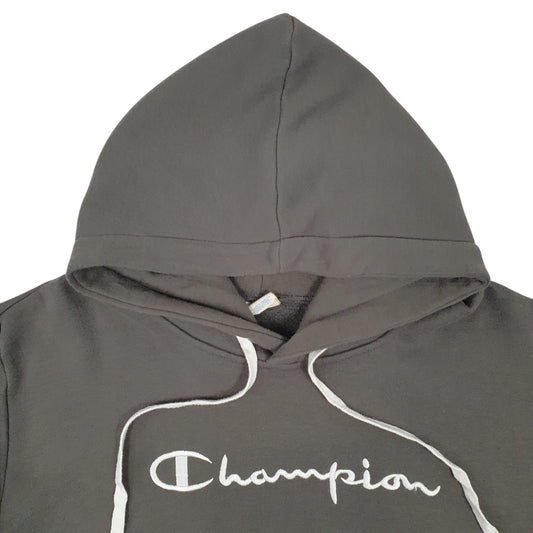 Mens Grey Champion Hoodie Jumper