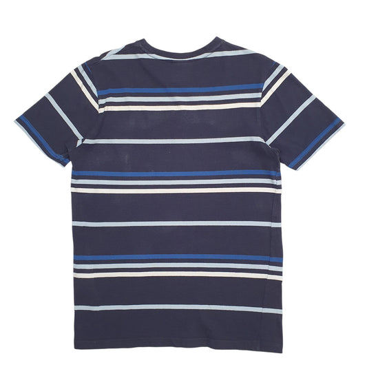 Mens Navy Ellesse Stripes Short Sleeve T Shirt
