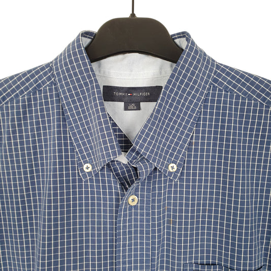 Mens Blue Tommy Hilfiger Short Sleeve Shirt