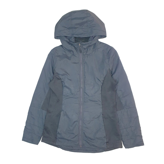 Womens Black Champion Hooded Padded Coat