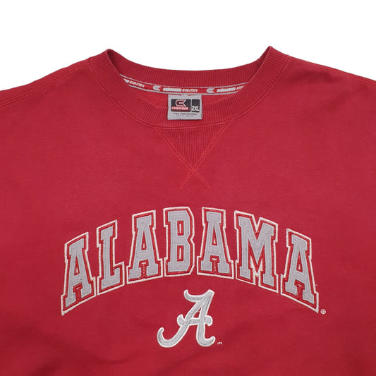 Mens Red Colosseum Alabama Crewneck Jumper
