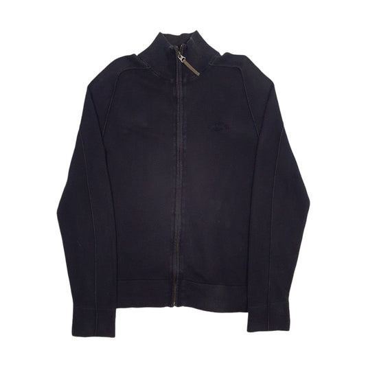 Mens Black Tommy Hilfiger Knit Full Zip Jumper