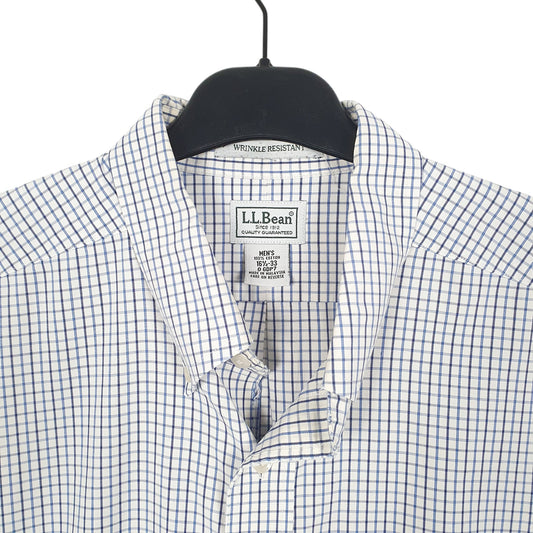Mens White L.L.Bean Long Sleeve Shirt