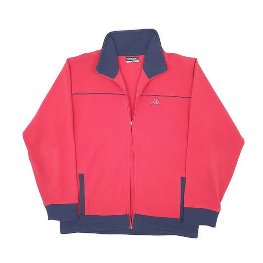 Mens Red Kappa Full Zip Jumper