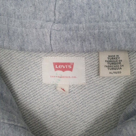 Mens Grey Levis Full Zip Jumper