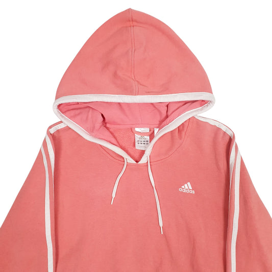 Womens Pink Adidas Hoodie Jumper