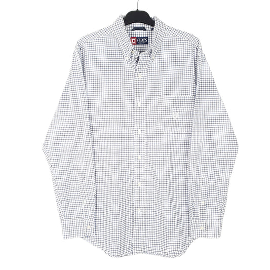 Mens White Chaps Long Sleeve Shirt