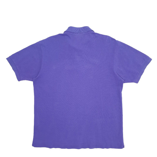 Mens Purple Lacoste Short Sleeve Polo Shirt