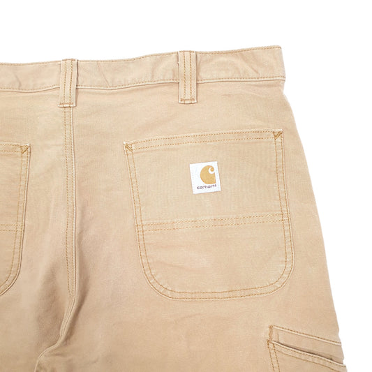 Mens Tan Carhartt Workwear Relaxed Carpenter Shorts