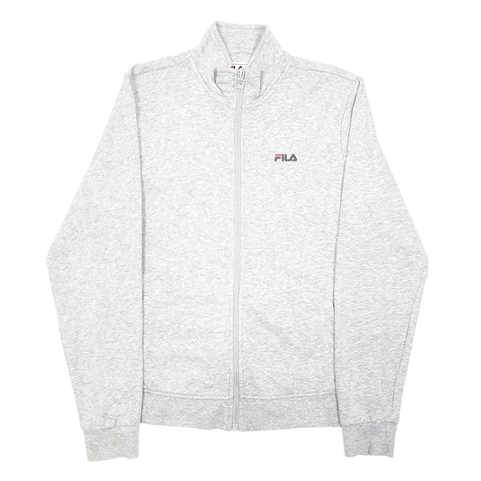 Womens Grey Fila Full Zip Jumper