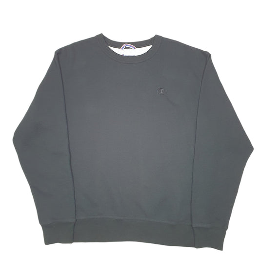 Mens Black Champion Crewneck Jumper