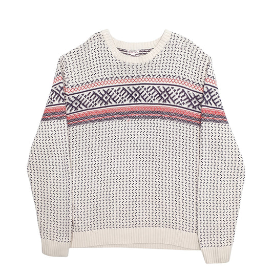 Mens Cream Merona Crewneck Jumper
