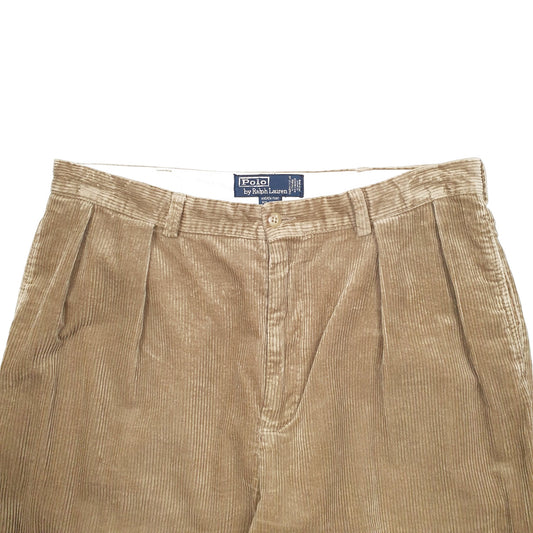 Mens Beige Polo Ralph Lauren Corduroy Trousers