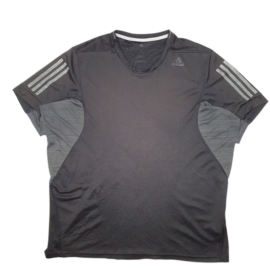 Mens Black Adidas Active Workout Gym Short Sleeve T Shirt