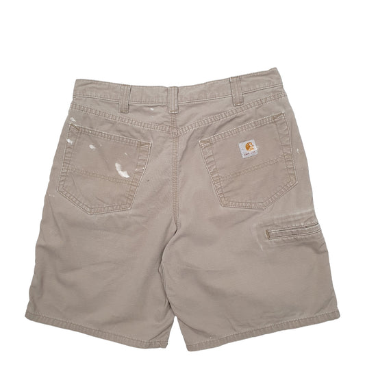 Mens Beige Carhartt Workwear Carpenter Shorts
