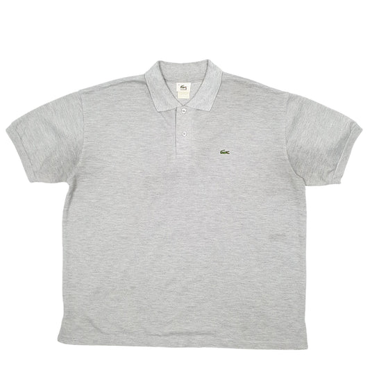 Mens Grey Lacoste Short Sleeve Polo Shirt