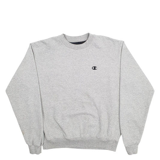 Mens Grey Champion Crewneck Jumper